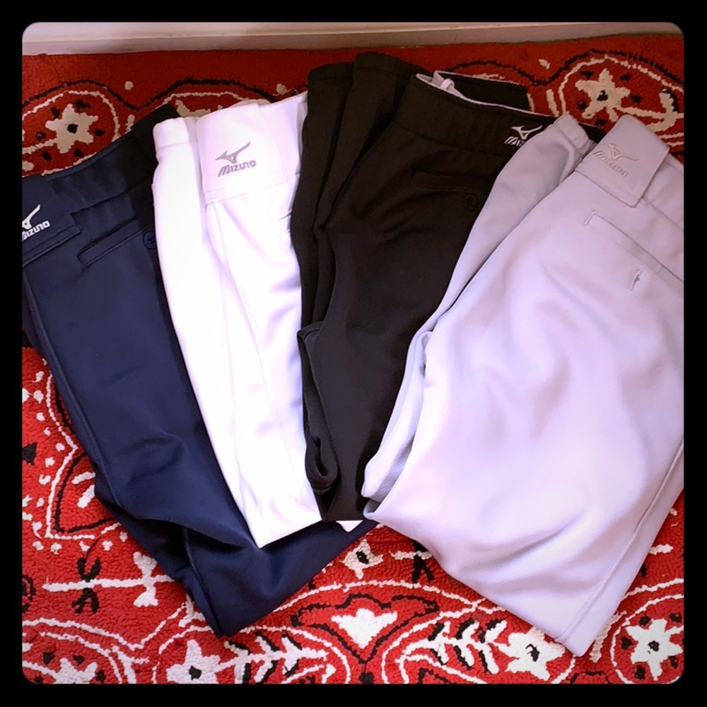 Mizuno Softball Pants- 4 pairs